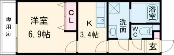 サニーガーデン草津東の間取り画像