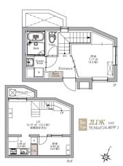 BLANCCOURT阿佐ヶ谷の間取り画像