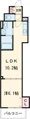 クリエオーレ天理の間取り画像