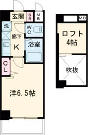 エステムコート神戸県庁前Ⅲフィエルテの間取り画像