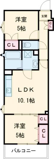 クリエオーレ天理の間取り画像