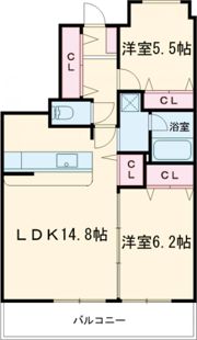 フラージュ・ヴェールの間取り画像