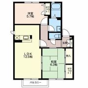 エトワール烏田Ⅱの間取り画像