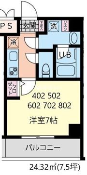 イーストサイドの間取り画像