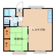 マンション鳩岡の間取り画像