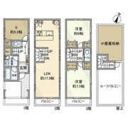千駄ヶ谷戸建の間取り画像