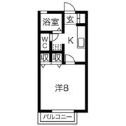 サンハイツ西仙北B棟の間取り画像
