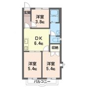 コ―ポさくらの間取り画像