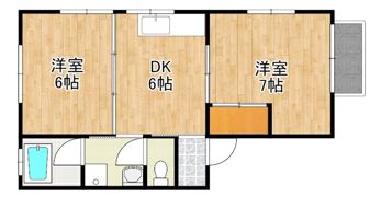 メゾン隼人B（隼人町姫城）の間取り画像