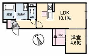 Reine若宮町の間取り画像