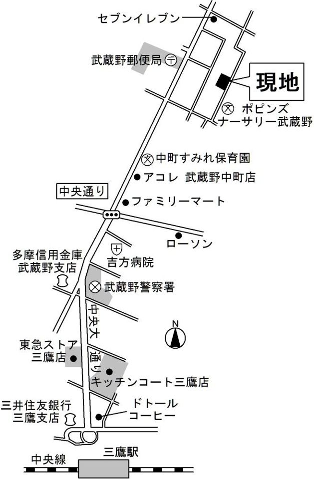 近くに施設あり
