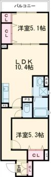 クリエオーレ天理の間取り画像