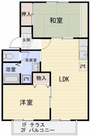 アムール米原 Aの間取り画像
