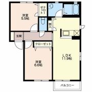 フォーレスコスモスDの間取り画像