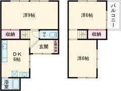 今里町一戸建の間取り画像