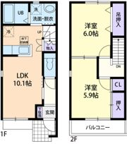 テラスハウス三笠の間取り画像