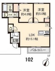 ルミエール重根の間取り画像