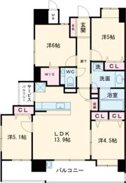 アクタス籠町グランミライの間取り画像