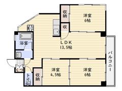 御幸マンションの間取り画像
