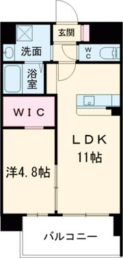 ｸｲｰﾝｽﾞ京町の間取り画像