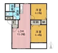 マンションドム西町Ⅱの間取り画像