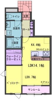 フォンターナWの間取り画像