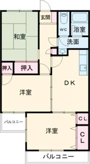 上之町カネヒロハイツの間取り画像