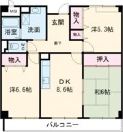 コージーオオトリの間取り画像