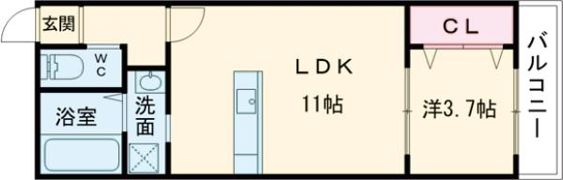グランフォート明石城北の間取り画像