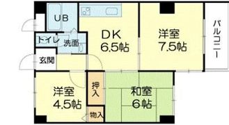ロイヤルコーポ姫路栗山町の間取り画像