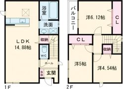 サンラプロ永犬丸南 B棟の間取り画像