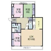 ネオハイツ桜井A棟の間取り画像