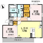 セジュール秀Ⅱの間取り画像