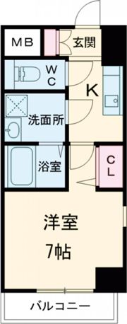コートドール高槻の間取り画像
