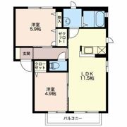 シャーメゾン洪 Bの間取り画像
