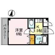 赤畑ハイツの間取り画像