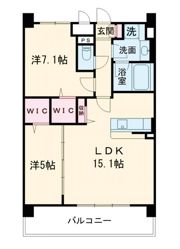 メゾンドボヌール弁天町の間取り画像