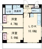 アンプルールフェール堺東の間取り画像