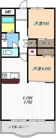 明正雅ハイツの間取り画像