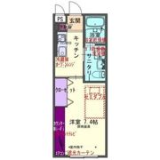ラポール村崎野Dの間取り画像