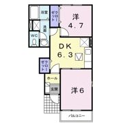 プロスパー・Ⅱの間取り画像
