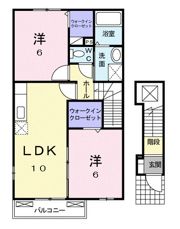 クレセント コート Ⅱの間取り画像