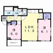 メゾンカルム 舟木の間取り画像