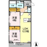 (仮)D-ROOM宮城野区小田原2丁目Aの間取り画像