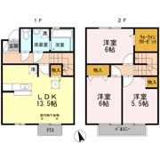 オークスコート西新在家 A棟の間取り画像