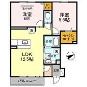 D-room栄谷の間取り画像