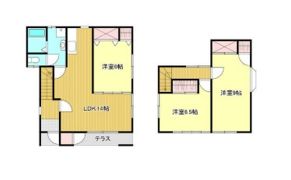 ニシアラ様貸家の間取り画像