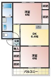 パークサイドAの間取り画像