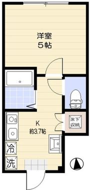アオアクア浜田山の間取り画像