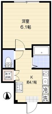 アオアクア浜田山の間取り画像